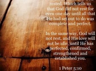 ON THE SEVENTH DAY, GOD RESTED